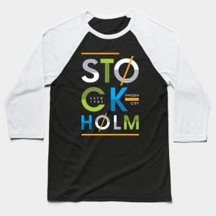 Stockholm Sweden Baseball T-Shirt
